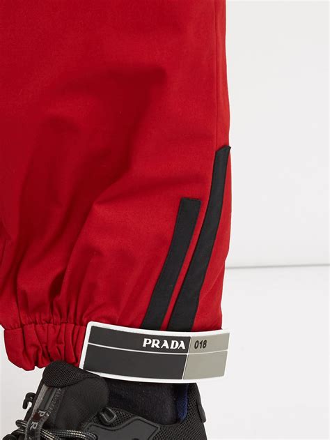 prada track pants velcro